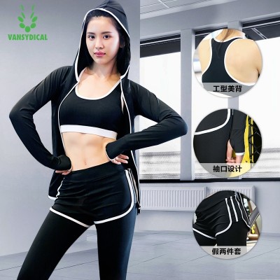 Summer yoga, spring gym, 345 sets of trousers, running fast drying jacket, long sleeved sports suit, women