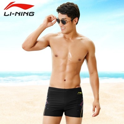 Lining male boxer swimming trunks swimming trunks swimming beach pants men's fashion models professional spa swimming equipment