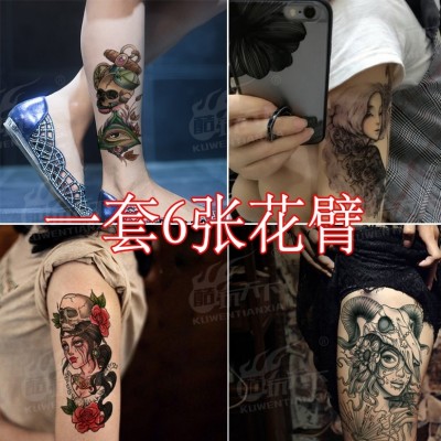 Coldplay world tattoo tattoo lasting waterproof Sakura Prajna goddess of men and women