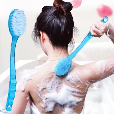 Bright flower Cuozao artifact long handle back rubbing bath brush adult back back fur brush back rubbing towel