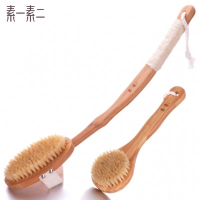 In two a long bath brush bristles soft mud rub rub back brush towel bath bath brush back