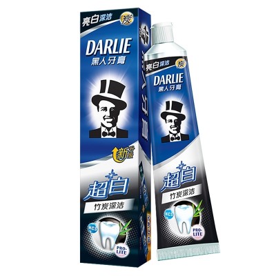 Black toothpaste super white bamboo 190g double white moth breath bright white teeth