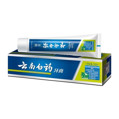 Yunnan Baiyao toothpaste, mint refreshing 210g, relieve gum problems, remove peculiar smell