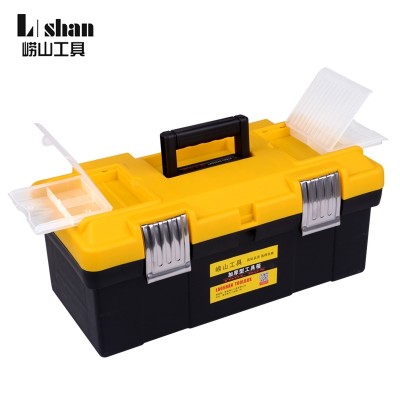 Laoshan plastic hardware toolbox home repair multi-function large car receive box tool box art box iron