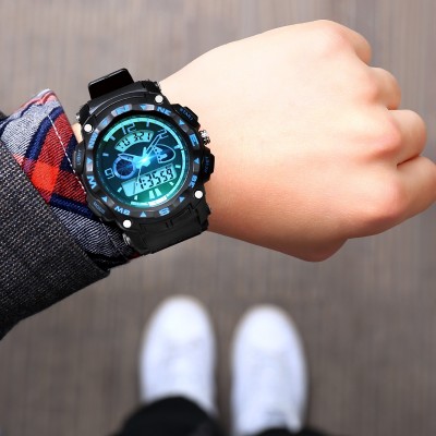 The port is zgo watches male student movement electronic watch s han edition noctilucent waterproof youth high school junior high school