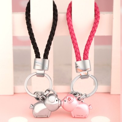 Millers couple car key chain ring in men and women braided rope creative pendant Korean cute