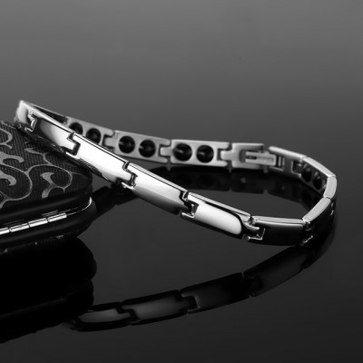 Men and women of radiation protection of titanium metal bracelet titanium germanium bracelet anti-static energy does not fade