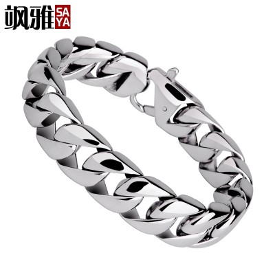 Men's bracelet titanium bracelet and domineering personality Metrosexual punk Mens Bracelet Jewelry 