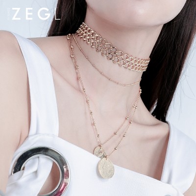 Hoker necklace, clavicle chain women, simple short neck chain, necklace, chain with jewelry