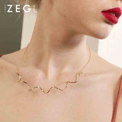 Korean female Han Guochao accessories chain simple clavicle Necklace Pendant Necklace decorations all-match personality