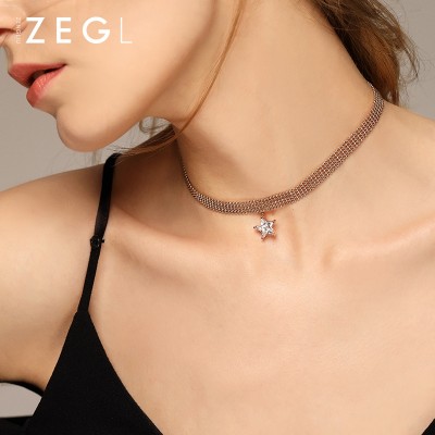 Short chain necklace female clavicle neck strap Neck Collar Necklace Jewelry simple