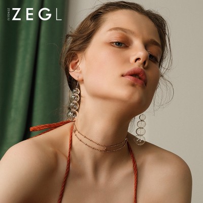 Neck jewelry chain simple short necklace female collar neck chain all-match Double Necklace decoration