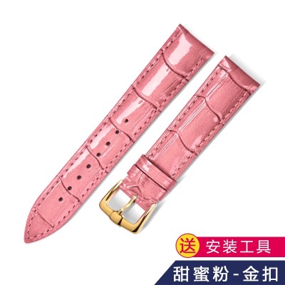 Watch with a female leather accessories alternative CASIO Tissot watch strap purple white red watchband female 14mm