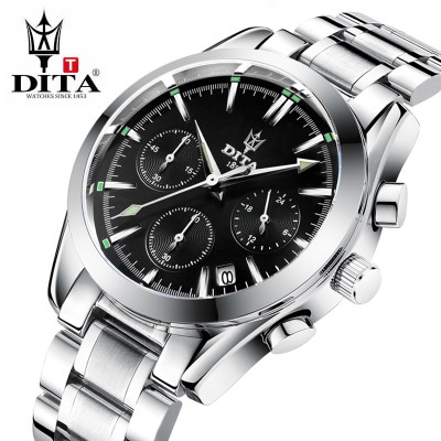 Di tower Men's watch male luminous strip waterproof wrist watch business students fashion quartz movement