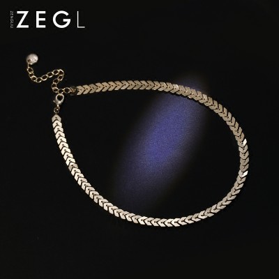 ZENGLIU South Korea female neck collar necklace jewelry chain simple short neck clavicle Choker Chain Necklace