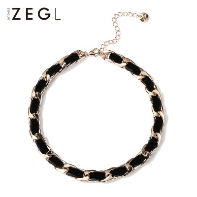 ZENGLIUchoker chain necklace clavicle short necklace on female simple Korean jewelry all-match neck collar