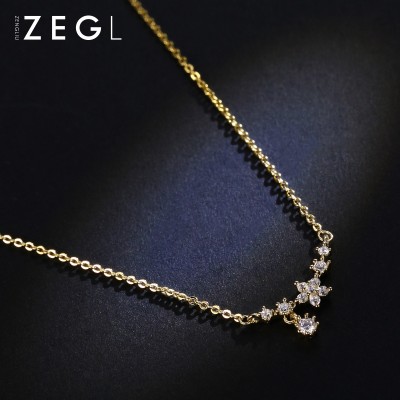 ZENGLIU Korea all-match clothes accessories pendant necklace chain simple short necklace female clavicle neck ornaments