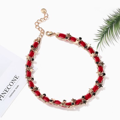 Japan and South Korea the five pointed star necklace necklace with a short neck collar female neck collar jewelry Choker