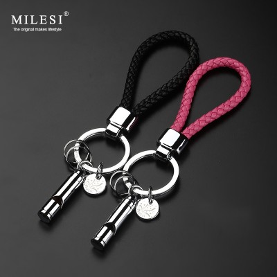 Millers whistle Keychain car pendants cute couple creative men and women knitting circle chain