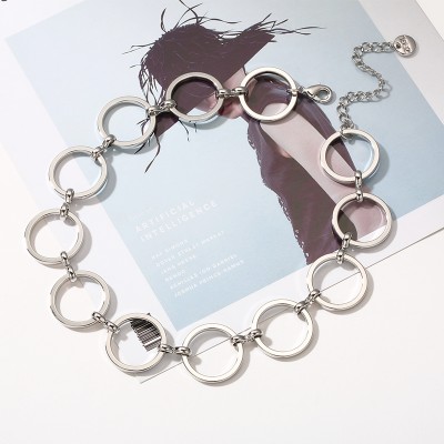 Chocker collar, neck jewelry, necklace, short clavicle chain, contracted neck chain