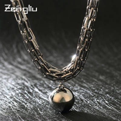 Necklace pendant jewelry decorative pendant chain exaggerated female clavicle short winter sweater chain Korea fashion ornaments