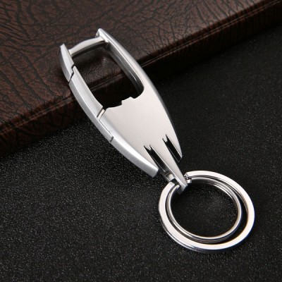 The car key buckle men waist hanging female creative METAL KEYCHAIN RING personalized gift