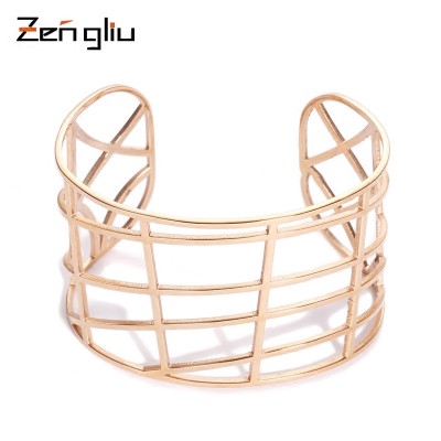 Female jewelry bracelets and rose gold plated bracelet female fashion korea titanium hollow Bracelet