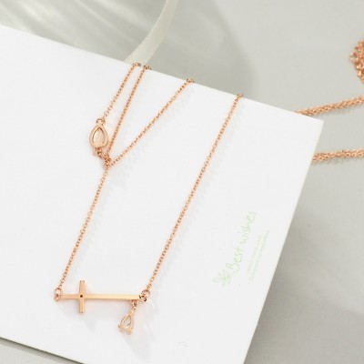 Neoglory jewelry fashion necklace pendant chain cross heart chain simple all-match South Korea female female Necklace