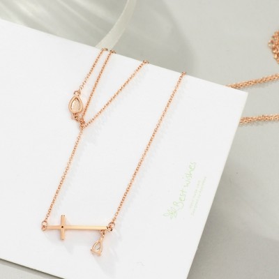 Neoglory jewelry fashion necklace pendant chain cross heart chain simple all-match South Korea female female Necklace