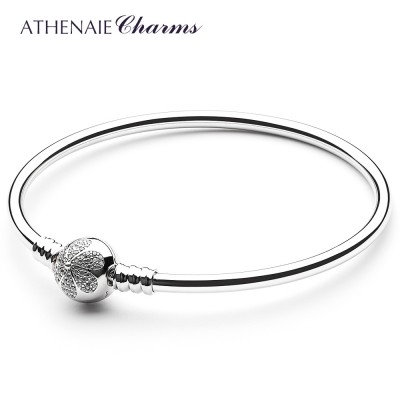 ATHENAIE925 silver petal buckle, LOVE foundation bracelet bracelet, Valentine's day to send his girlfriend