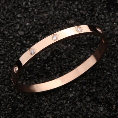 Love Screw Ring Bracelet Eternal Rose Gold Plated 18K female female Bracelet titanium jewelry of Japan and South Korea