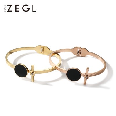 ZENGLIU and titanium bracelet female personality Bracelet 18K Rose Gold Plated trendsetter South Korea jewelry lovers