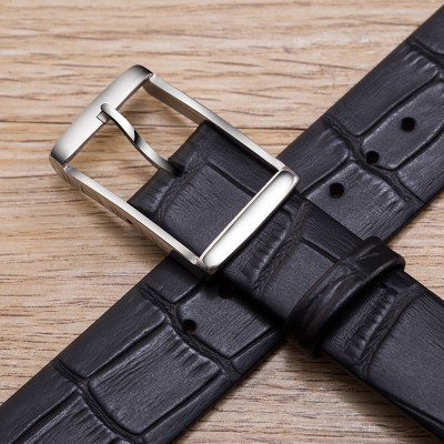 CK watchband, slub, plain strap, male, female, leather, 16/20/22mm