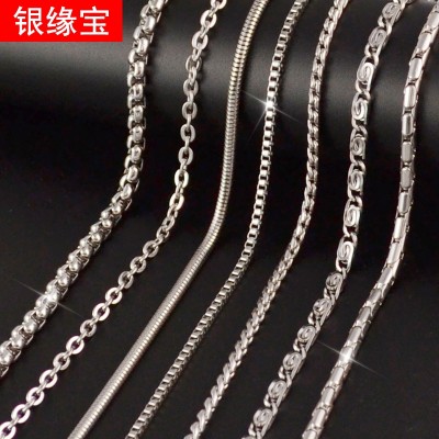 Titanium steel man necklace domineering personality ICONS with snake chain han edition couples coarse clavicle bones keel accessories chain