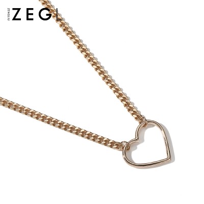 ZENGLIU Korea love female short chain necklace shaped clavicle neck necklace jewelry accessories simple all-match