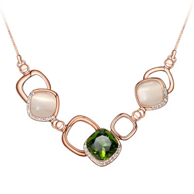 Winoon China Europe rose gold necklace female short chain necklace all-match simple clavicle sweater chain