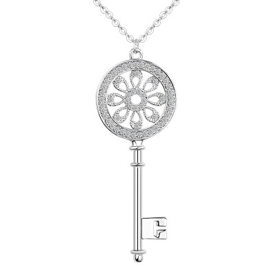 Lydie Kana crystal crystal long paragraph sweater chain Korean Key Necklace all-match female fashion jewelry