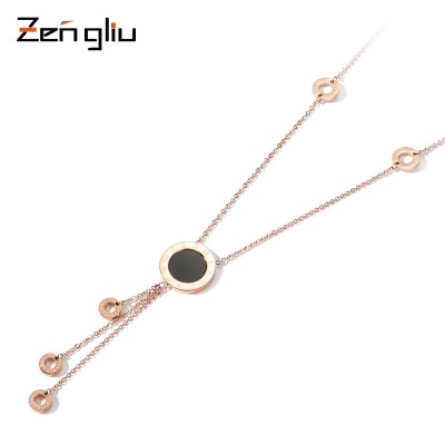A long paragraph sweater chain necklace summer female simple Korean fashion clothes accessories female all-match winter decoration hanging jewelry