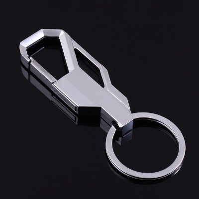 Creative men's waist hanging key buckle, auto key chain, stainless steel metal ring pendants, small gifts