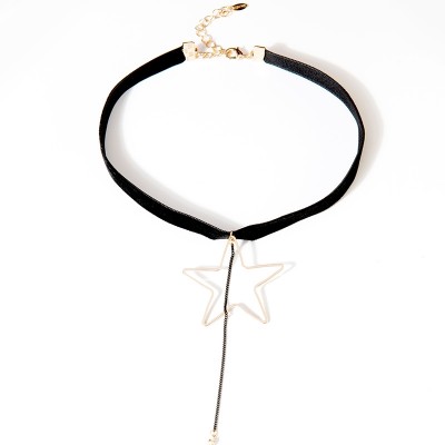 Xuan son clavicle short black simple neck Necklace Necklace collar neck jewelry Choker stars