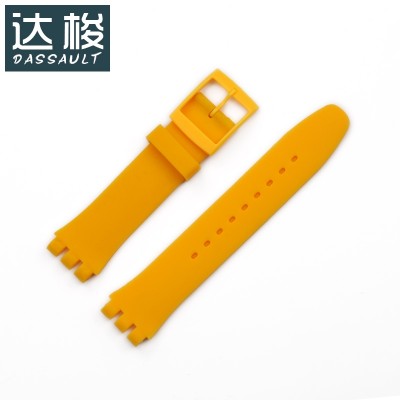 Strap with Swatch watch strap, 17MM resin band, SUO19MM silicone watch band