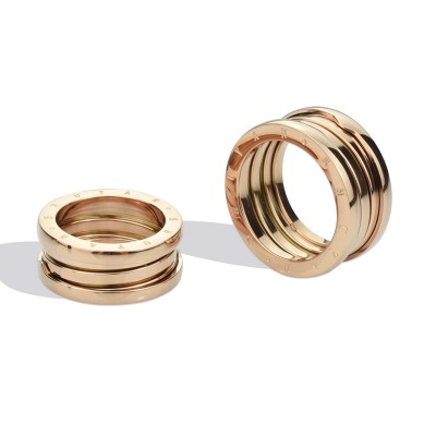 Spring ring, female couple, 18K plated rose gold ring, Japanese and Korean Valentine's Day gift
