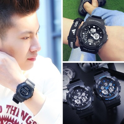 Is the port of male students electronic digital watches sports outdoor youth alarm clock waterproof men middle school students