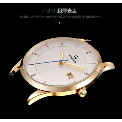 Winona waterproof watch fashion belt when men's watch men's fashion business table quartz movement