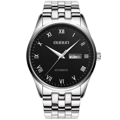 Oudun Authentic watches male mechanical watch male table full automatic mechanical watches Waterproof steel with stainless steel