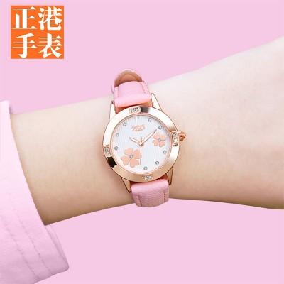Middle school students watch female girl han edition children girls lovely girl pupils waterproof girls noctilucent contracted style