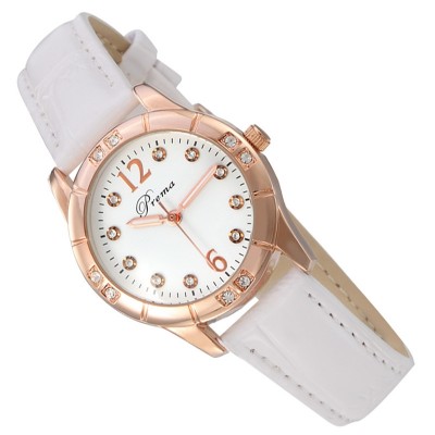 Luminous han edition female skin with fashion students waterproof drill watch cute girl brand quartz ladies watch less