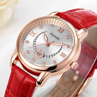 Pasch new female fashion watches han edition ms leisure female table really belt quartz watch is waterproof
