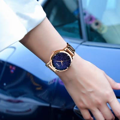 Female table ladies watch waterproof model fashion stainless steel with han edition contracted student leisure quartz watch