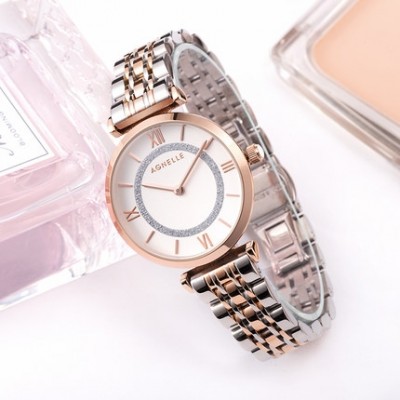 Ms Ann song watch table han edition contracted fashion and women watch waterproof quartz watch new ultra-thin steel